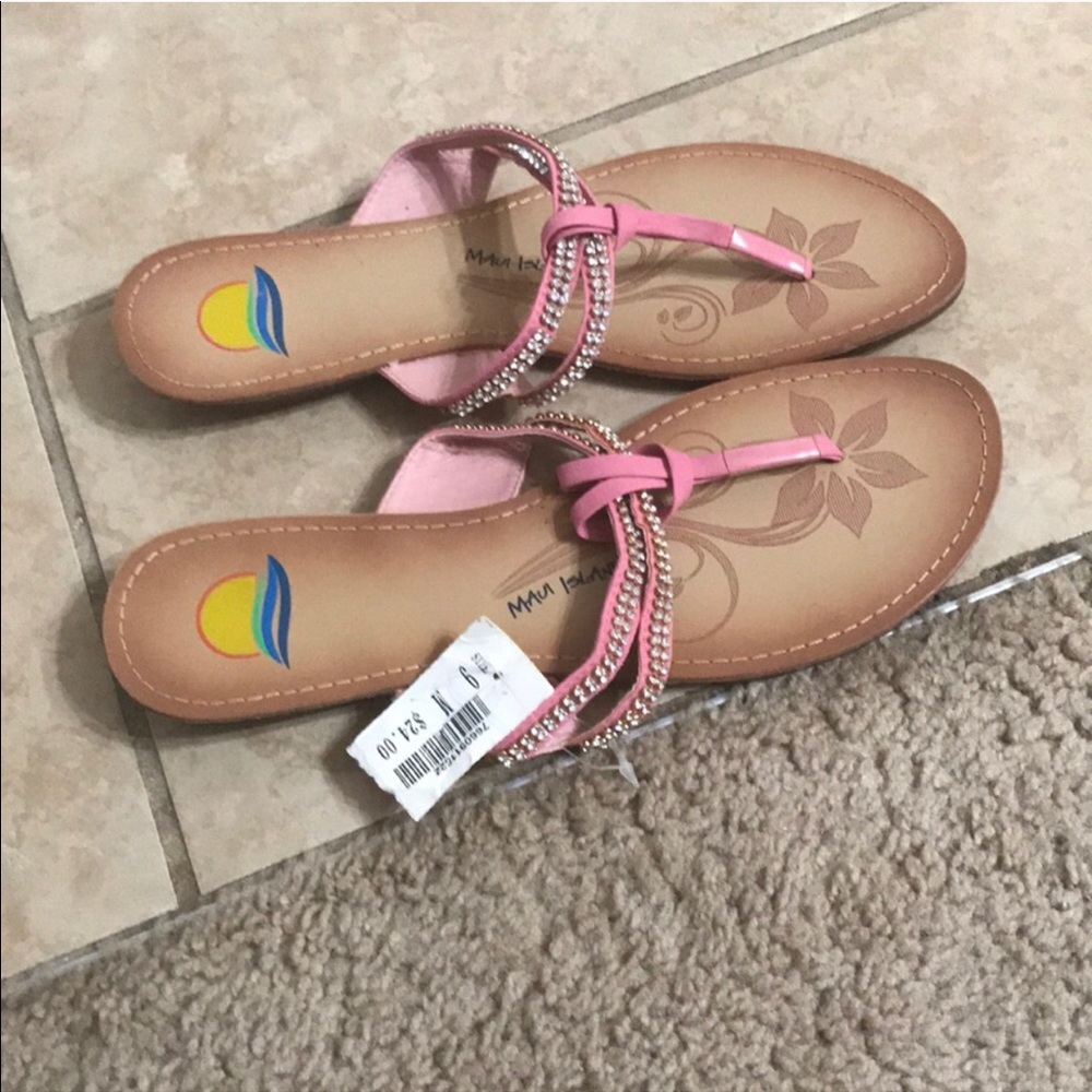 NWT pink sandals